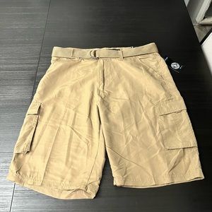 Brand New Street Rules Tan Cargo Shorts size 36